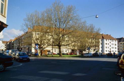 ARH Slg. Bürgerbüro 737, Blick von der Oesterleystraße auf den Oesterleyplatz, Hannover-Südstadt, zwischen 1995/2005