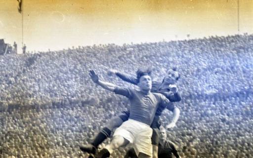ARH Slg. Fratzer 01-006/0001, Endspiel der Deutschen Meisterschaft 1954 in Hamburg, Hannover 96 gegen Kaiserslautern, Hamburg, 1954