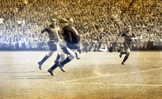 ARH Slg. Fratzer 01-006/0002, Endspiel der Deutschen Meisterschaft 1954 in Hamburg, Hannover 96 gegen Kaiserslautern, Hamburg, 1954