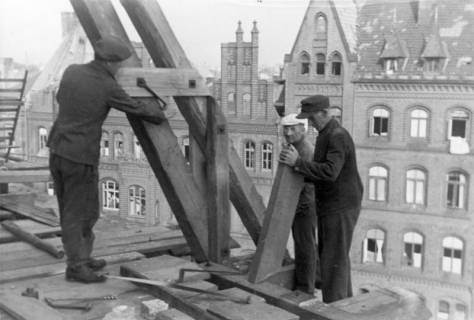 ARH Slg. Janthor 0028, Wiederaufbau der Marktkirche, Hannover, 1947