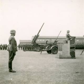 ARH Slg. Janthor 0274, Ansprache bei der Vereidigung von Soldaten, Hannover?, um 1940