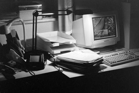 ARH Slg. Weber 02-045/0015, Ein Arbeitsplatz, zwischen 1980/1990