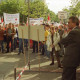 Archiv der Region Hannover, ARH BA 2705, Warnstreik der Gewerkschaft ver.di vor dem Kreishaus, Hannover