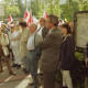 ARH BA 2707, Warnstreik der Gewerkschaft ver.di vor dem Kreishaus, Hannover