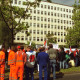 Archiv der Region Hannover, ARH BA 2731, Warnstreik der Gewerkschaft ver.di vor dem Kreishaus, Hannover