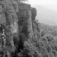 Archiv der Region Hannover, ARH NL Dierssen 0107/0016, Pfingstwanderung am Süntel, Blick auf den Hohenstein