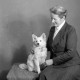 ARH NL Dierssen 0222/0001, Frau Schaper mit Spitz