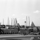 Archiv der Region Hannover, ARH NL Dierssen 1204/0004, Bootssteg am Steinhuder Meer mit Menschen, Steinhude