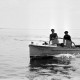 Archiv der Region Hannover, ARH NL Dierssen 1317/0024, Motorboot der Wasserschutzpolizei, Steinhuder Meer