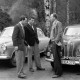 Archiv der Region Hannover, ARH NL Dierssen 1399/0022, Dickmann, Küster und N.N. bei einer Rallye, Bad Helmstedt