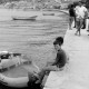 Archiv der Region Hannover, ARH NL Dierssen 1503/0001, Gerhard Dierssen mit Schlauchboot, Vela Luka