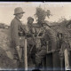 ARH NL Kageler 216, 1. Weltkrieg, Soldaten mit getarntem Scherenfernrohr, Priesterwald (Bois-le-Prêtre), Frankreich