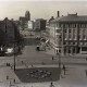 Archiv der Region Hannover, ARH NL Koberg 99, Ernst-August-Platz, Blick in die Bahnhofstraße und im Hintergrund die beschädigte Marktkirche, Hannover
