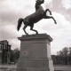 Archiv der Region Hannover, ARH NL Koberg 175, "Steigendes Pferd" (Sachsenross) vor der Universität, Hannover