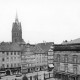 Archiv der Region Hannover, ARH NL Koberg 3016, Altstadthäuser an der Leinstraße mit Marktkirche, rechts Schloßflügel, Hannover