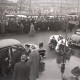 Archiv der Region Hannover, ARH NL Koberg 3087, Ankunft von Bundespräsident Theodor Heuss, in Begleitung von Ministerpräsident Kopf, am Hauptbahnhof, Hannover