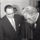 Archiv der Region Hannover, ARH NL Koberg 4952, Albert Schweitzer beim Besuch der Albert-Schweitzer-Schule, Linden