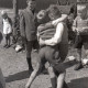 ARH NL Koberg 5748, Kinder in der Flüchtlingssiedlung Kurze-Kamp-Kolonie, Hannover-Bothfeld