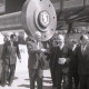 Archiv der Region Hannover, ARH NL Koberg 6957, Offizielle Besucher auf dem Messegelände, Hannover