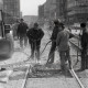 Archiv der Region Hannover, ARH NL Koberg 925, Straßenbahngleisarbeiten in der Georgstraße, Hannover