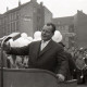 ARH NL Koberg 9631, Willy Brandt am Rednerpult, Enthüllung des "Berliner Meilensteins", Hannover