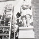 Archiv der Region Hannover, ARH NL Koberg 9766, Restaurierungsarbeiten am Ernst-Grote-Haus, Hannover