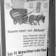 Archiv der Region Hannover, ARH NL Mellin 01-079/0010, Türschild der Gaststätte "Rauhe Mütze" mit dem Hinweis auf Betriebsferien