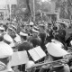 ARH NL Mellin 01-149/0009, Blasorchester der Polizei bei einer Festveranstaltung des "Aktionskreis Einkaufsstadt Burgdorf"