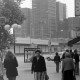 Archiv der Region Hannover, ARH NL Mellin 01-161/0011, Blick entlang der Lister Meile auf das sich im Bau befindliche Hochhaus der Sparkasse, Hannover