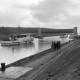Archiv der Region Hannover, ARH NL Mellin 01-175/0007, Schiffe auf dem Elbe-Seitenkanal und das Sicherheitstor, Erbstorf