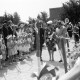 Archiv der Region Hannover, ARH NL Mellin 01-183/0017, Besuch der niederländischen Königin Beatrix bei der stationierten niederländischen NATO-Einheit „5e Groep Geleide Wapens (5. GGW)“ (deutsch: fünfte niederländische Fernlenkwaffengruppe), Stolzenau