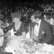 Archiv der Region Hannover, ARH NL Mellin 02-055/0009, Festlich gekleidete Leute beim Presseball im Kuppelsaal des Hannover Congress Centrum (HCC), Hannover