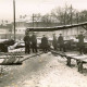 ARH Slg. Mütze 172, Stahllager und Biegetische an der Baustelle des Luftschutzbunkers am Klagesmarkt, Hannover