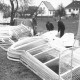 ARH Slg. Bartling 460, Angelieferte Stahlrahmen der Spielbahnen der Minigolfanlage