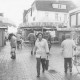 ARH Slg. Bartling 948, Marktstraße 34, Platz vor der Sparkasse und neben dem ev.-luth. Kreiskirchenamt, Weihnachtsmarkt mit Karussell und Glühweinstand (2 Ex.), Neustadt a. Rbge.