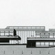 Stadtarchiv Neustadt a. Rbge., ARH Slg. Bartling 2632, Westansicht des geplanten Freizeitzentrums (FZZ), Suttorfer Staße, Architekturzeichnung, Neustadt a. Rbge.