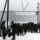 ARH Slg. Bartling 4091, Auf den herannahenden Bus im Schnee an der Haltestelle Hestergarten wartende Fahrgäste, Eilvese