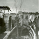 ARH Slg. Bartling 4516, Bewässerung von frisch gepflanzten Bäumen durch freiwillige Helfer mit zwei Treckern an der Meerstraße, Mardorf