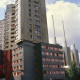ARH Slg. Bürgerbüro 84, Blick auf ein Teil des Ihme-Zentrums und dem Türmen des Heizkraftwerkes an der Spinnereistraße, Linden