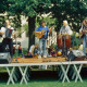 Archiv der Region Hannover, ARH Slg. Bürgerbüro 457, Auftritt einer Musikergruppe auf dem Kinderfest beim Rathaus, Hannover