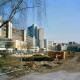 ARH Slg. Bürgerbüro 476, Gelände der ehemaligen Lindener Aktien-Brauerei  nach dem Abriss mit Blick auf das Ihme-Zentrum, Linden