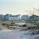 Archiv der Region Hannover, ARH Slg. Bürgerbüro 483, Blick vom Ihme-Zentrum auf das Gelände der ehemaligen Lindener Aktien-Brauerei  nach dem Abriss an der Blumenauer Straße, Linden
