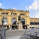 Archiv der Region Hannover, ARH Slg. Bürgerbüro 685, Blick auf den Hauptbahnhof und Ernst-August-Denkmal, Hannover