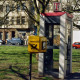 Archiv der Region Hannover, ARH Slg. Bügerbüro 735, Briefkasten und Telefonzelle am Oesterleyplatz, Hannover-Südstadt