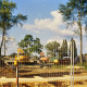 Archiv der Region Hannover, ARH Slg. Bürgerbüro 781, Blick auf eine Baustelle, Herrenhausen-Stöcken