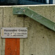 ARH Slg. Bürgerbüro 787, Schild mit der Aufschrift "Passerellen-Grenze", Hannover