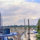 ARH Slg. Bürgerbüro 873, Blick vom Glastunnel am Bahnhof auf die Schienen, Hannover-Nordstadt