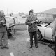 Archiv der Region Hannover, ARH Slg. Weber 02-055/0016, Ein Verkehrsunfall auf der Bundesstraße 65 an der Abzweigung Sieben Trappen, Ronnenberg
