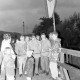 ARH Slg. Weber 02-065/0005, Einweihung der Holzbrücke vom Technischen Hilfswerk Ortsverband Ronnenberg über die Haferriede auf dem Verbindungsweg Gehrden - Ditterke