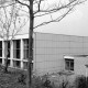 Archiv der Region Hannover, ARH Slg. Weber 02-132/0003, Rückseite der Sporthalle des Matthias-Claudius-Gymnasiums am Knülweb, Gehrden